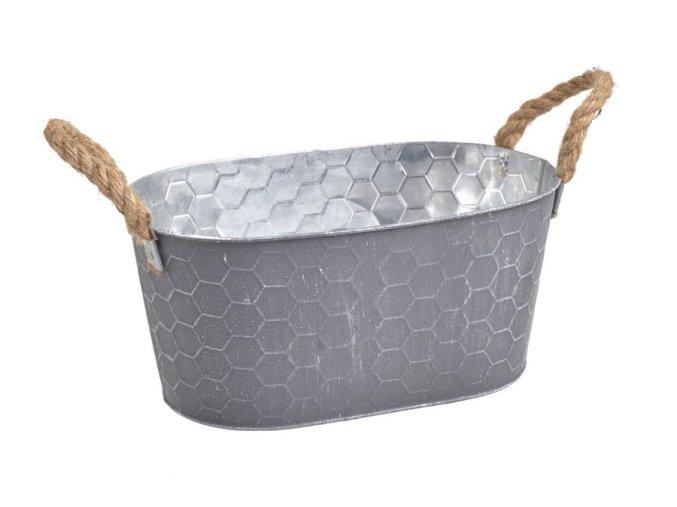 e6259b5312b335bc57ac18d55dc7fa05 121can289067l g metalowa wanienka z uszkami l 28cml x 18cmw x 13cmh 40 1 pcs grey