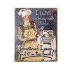 nastenna kovova cedule i love cooking with wine 20125 cm