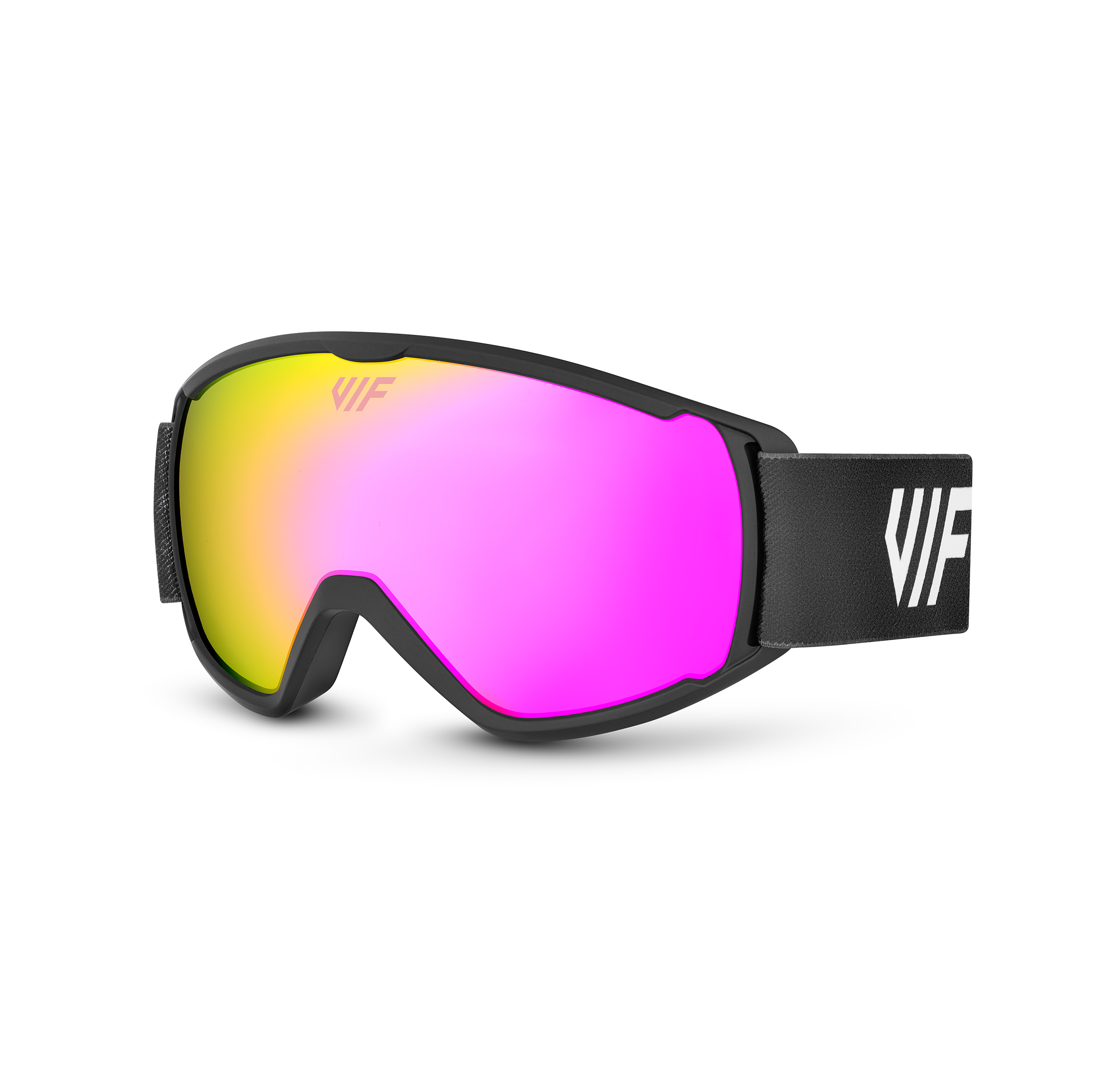 Lyžařské a snowboardové brýle pro děti VIF SKI & SNB Kids Black x Pink