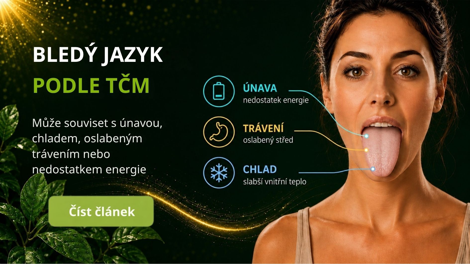 Bledý jazyk: když tělo jede na úsporný režim