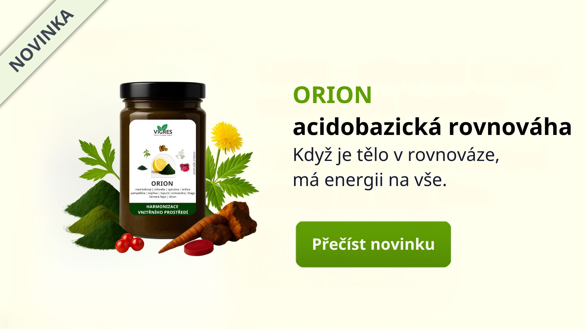 ORION – odkyselení organismu
