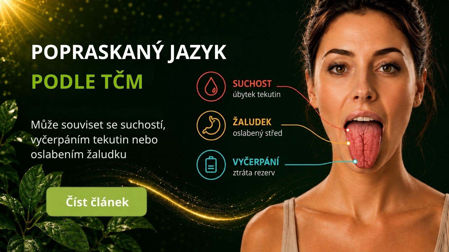 Popraskaný jazyk podle TCM: co znamenají praskliny, suchost a vyčerpání těla