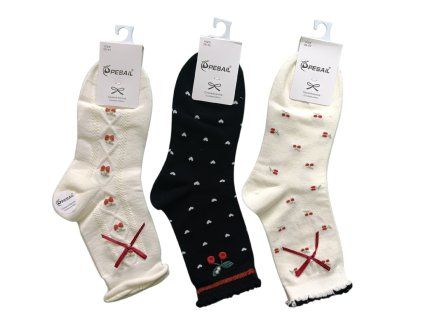 3 PACK - Dámské letní ponožky Cherry Pesail