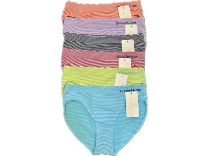 6 PACK Elastické kalhotky Greenice