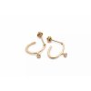 Liana Gold Hoops With Diamonds