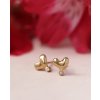 petite hearts ear gold