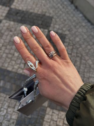 A perfect set to match a sunlit Thursday Boa + Selene + Fiore rings