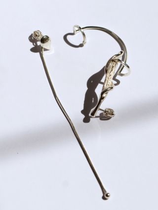 Today Ira picked up her custom made Helmand set - a sculptural ear cuff and a matching long earring, made for a very...