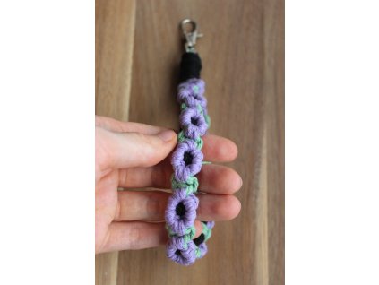 Fialové kvietky - prívesok
