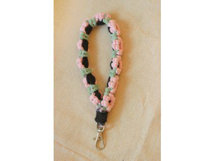 Ružové kvietky - prívesok