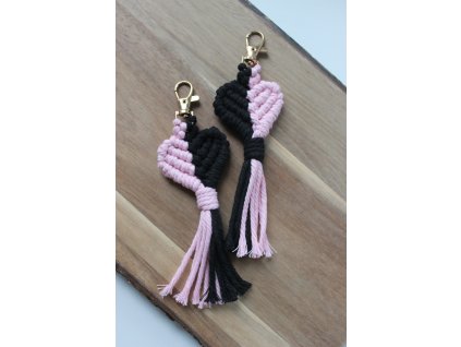 Zlatý set srdiečka - ružová