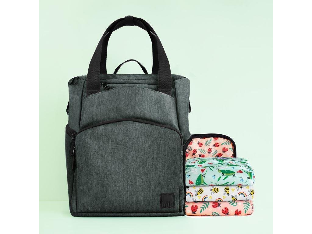 Rucksack Wickeltasche Bambinomio Grey Lemon Drop