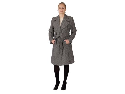 Damen-Bombenmantel schwarz-weiß 0144