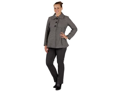 Umstandsmantel Rialto Marle schwarz-weiß pepito 0144