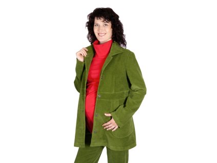 Umstands-Cordmantel Rialto Margot Grün 19138
