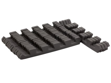 Set Kanten für Spielteppich aus Schaumstoffpuzzles Cool Gray 120x150cm