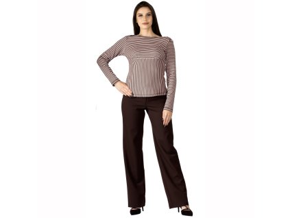 Damen-Baumwoll-T-Shirt Belstead rosa braun 0158