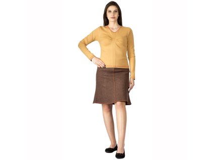 Damen-T-Shirt Borve ocher 0072