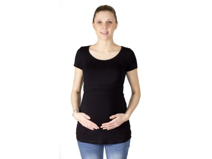 Still- und Umstandsshirt aus Bambusviskose, Rialto Delies, schwarz 0552