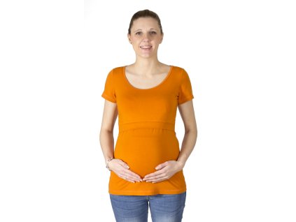 Still- und Umstands-T-Shirt aus Modal von Rialto Delies, orange 0639