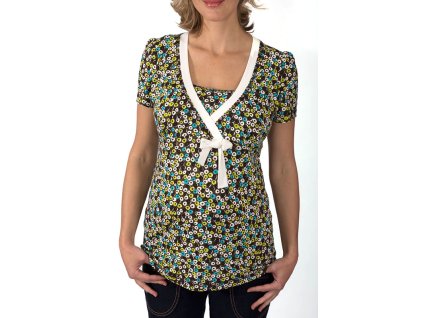 Umstands- und Still-T-Shirt Rialto Duna türkis gepunktet 0258