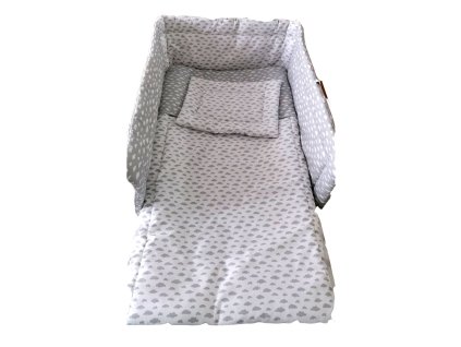 Kinderbettumrandung Graue Wolke