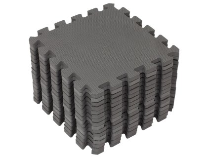 Puzzle-Spielmatte, kühles Grau, 120 x 120 cm