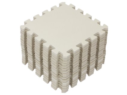 Puzzle-Spielmatte Hellbeige 120x120cm