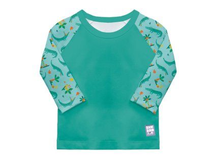 Bambinomio Kinder-Wassershirt mit Ärmeln, Crafty Croc, 6-12 Monate