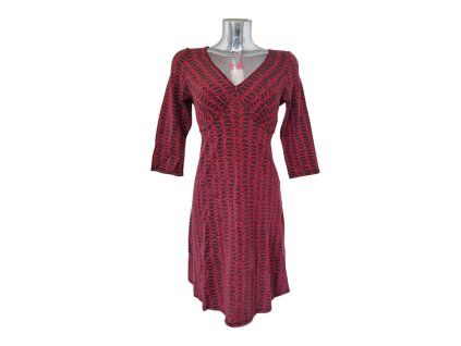 Damenkleid Rialto Barka rot+gemustert 0151