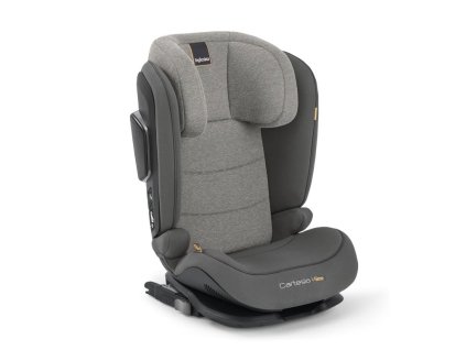 i-Size-Kindersitz mit Isofix-Verankerungen, zugelassen nach ECE R129/03, für Kinder von 100 bis 150 cm Körpergröße (ca. 3 bis 12 Jahre). Inglesina Cartesio I-Size Stone Grey