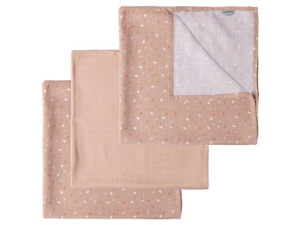 Mullwindel Luma aus Bambus 70x70 cm 3Stück Half Moon