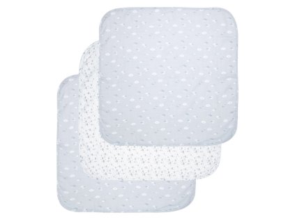 Musselinwindel Luma Bambus 70x70 cm, 3 Stck. Lovely Sky