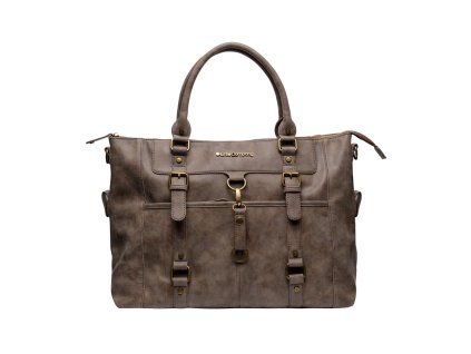 Wickeltasche Helsinki einfarbig taupe