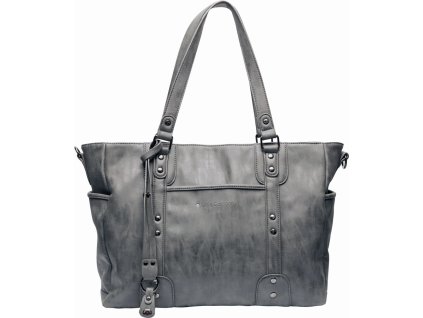 Wickeltasche Paris Studs anthrazit