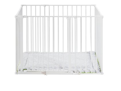 Babydan Square Laufstall weiß+Matratze