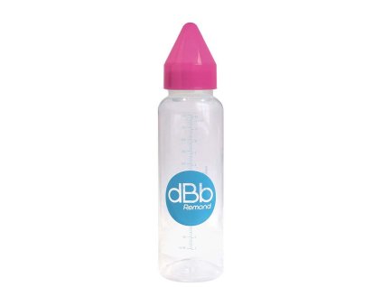 dBb Babyflasche PP 360ml, Sauger 4+, Silikon, Pink