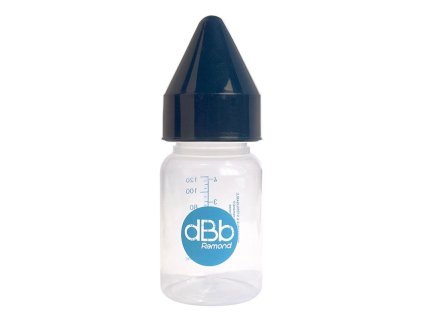 dBb Babyflasche PP 120ml, Saugergummi, NN, Dunkelblau
