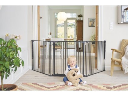 Universelles Platzschutzgitter BabyDan CombiFit L, schwarz