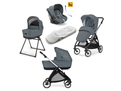 Kombi-Kinderwagen Inglesina Electa Darwin Recline Union Grey