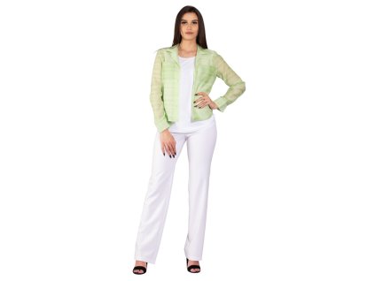 Damen Sommershirt Tauche grün mit Streifen 0026