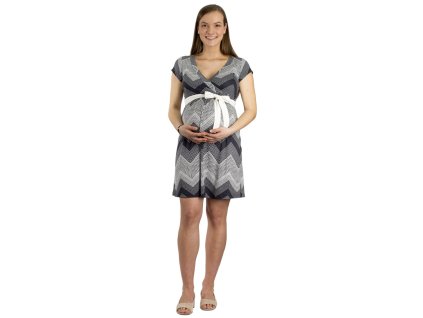 Umstands- und Stillkleid Rialto Larochette grau gemustert 0605