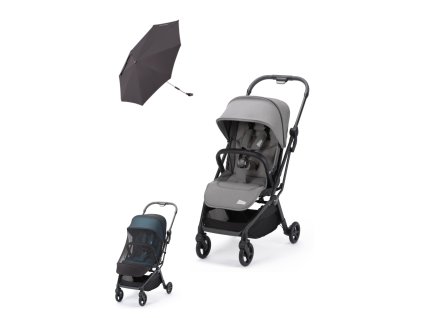 silent grey elite Recaro Der einzigartige Recaro Lexa Elite Sportwagen ist ideal für den Gebrauch von Geburt an bis zu einem Gewicht von 22 kg. Er ist äußerst praktisch, leicht und einfach zu handhaben. Sonnenschirm, Insektenschutznetz inklusive!