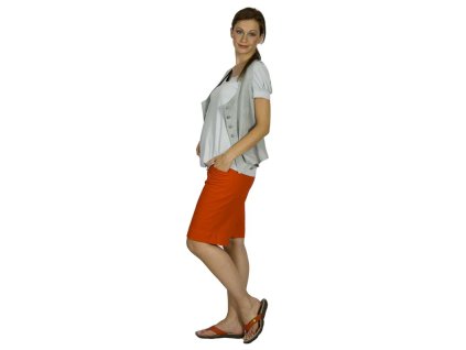 Umstandsshorts Rialto Ajacio Leinen rot 01242