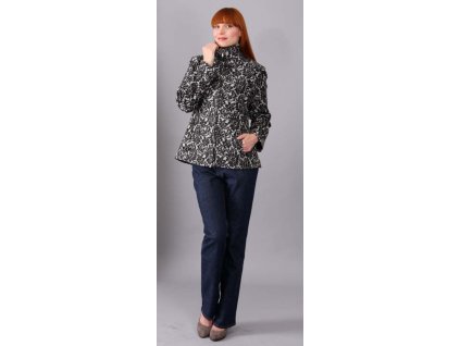Damenjacke Rialto Fuego schwarz-weiß 0289
