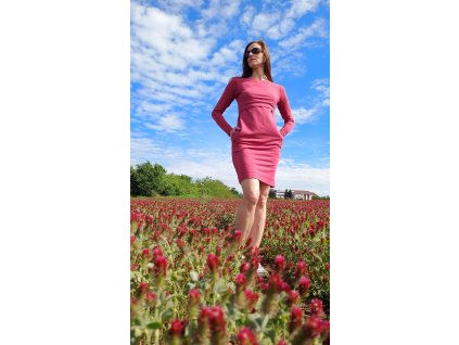 Umstands- und Stillkleid Ladora dunkelrosa 0703