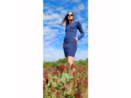 Umstands- und Stillkleid Ladora dunkelblau 0702