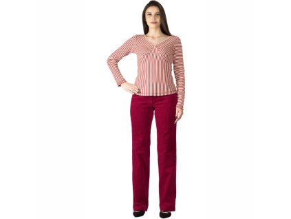 Damen Cordhose Best bordeaux 19232