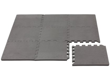 Puzzle-Spielmatte mit Rand, Cool Gray, 92 x 92 cm