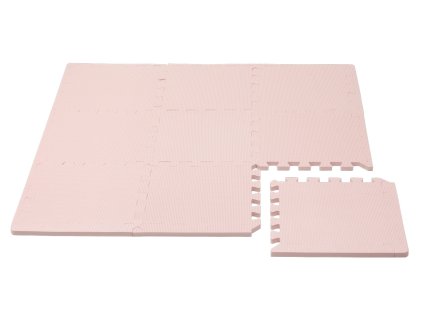 Puzzle-Spielmatte mit Rand, Light Pink 92x92 cm